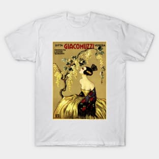 GIACOMUZZI Italian Liqueur Syrup Aperitif Vintage Art Nouveau T-Shirt